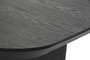 DKD Home Decor Mesa Comedor Moderna para 6 Personas, Negro, Abeto, 180 x 90 x 77 cm, Desmontable