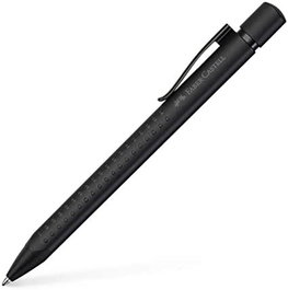 Faber Castell Bolígrafo Grip Edition All Black XB Tinta Azul Recargable Negro