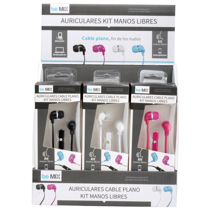 Be Mix Auriculares Kit Manos Libres Access Tel Impedancia 32 Ohmios Frecuencia 20Hz-20KHz Sensibilidad 102dB Longitud Cable 1,20m