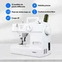 Medion SM 70 - Máquina de coser con 12 puntadas, LED y 700 rpm - Blanco