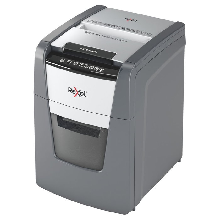 Rexel Optimum AutoFeed 100M Destructora Automática de Microcorte P-5 Rexel Optimum AutoFeed 100M Destructora Automática de Microcorte P-5