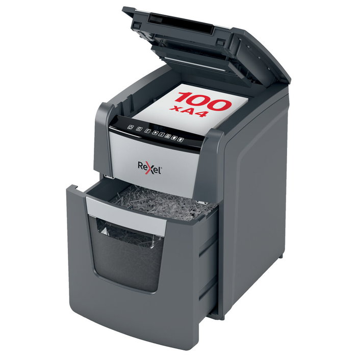 Rexel Optimum AutoFeed 100M Destructora Automática de Microcorte P-5 Rexel Optimum AutoFeed 100M Destructora Automática de Microcorte P-5