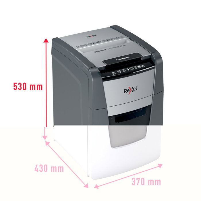 Rexel Optimum AutoFeed 100M Destructora Automática de Microcorte P-5 Rexel Optimum AutoFeed 100M Destructora Automática de Microcorte P-5