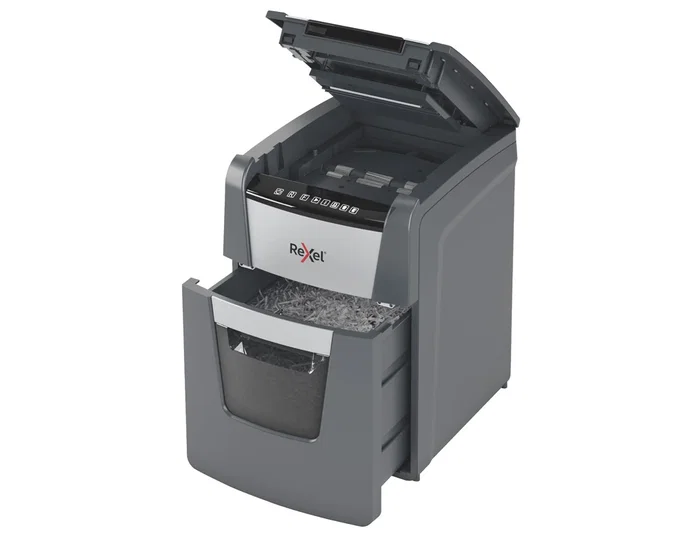 Rexel Optimum Auto+100M Destructora de Documentos Automática Microcorte Capacidad 100 Hojas