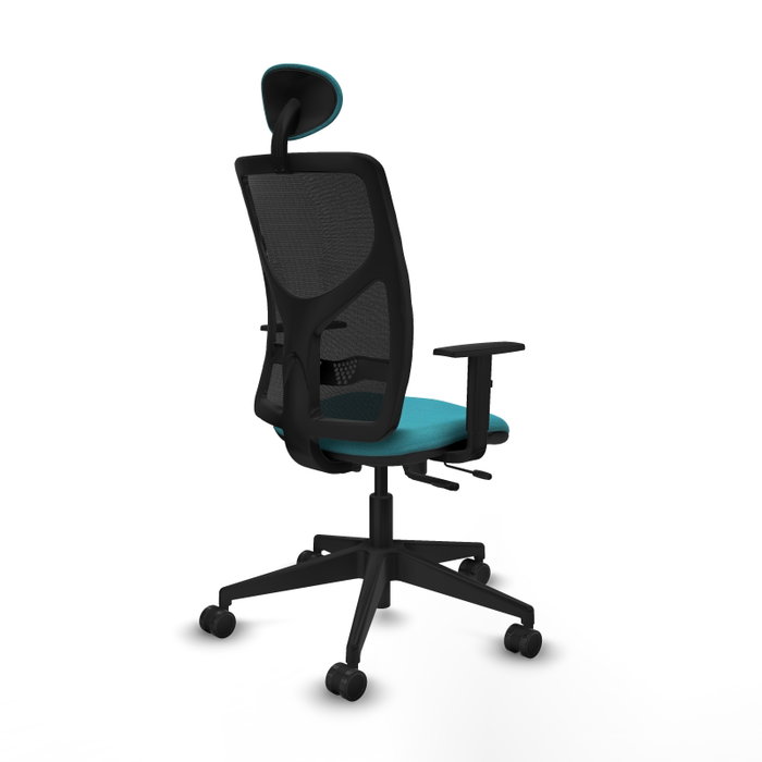 PIQUERAS Y CRESPO Silla de oficina Motilla con mecanismo Sincro/Traslack, Turquesa y Negro PIQUERAS Y CRESPO Silla de oficina Motilla con mecanismo Sincro/Traslack, Turquesa y Negro