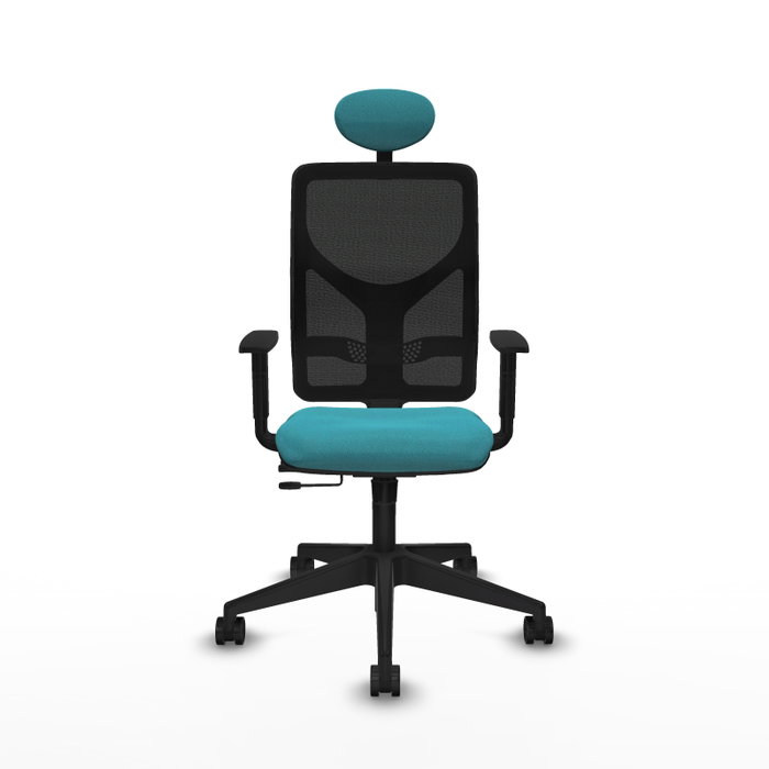 PIQUERAS Y CRESPO Silla de oficina Motilla con mecanismo Sincro/Traslack, Turquesa y Negro PIQUERAS Y CRESPO Silla de oficina Motilla con mecanismo Sincro/Traslack, Turquesa y Negro