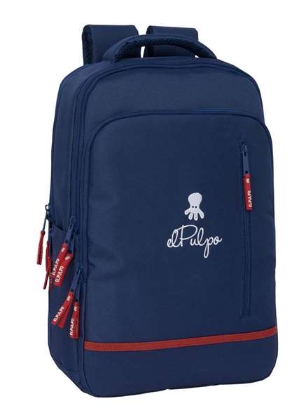 Safta Mochila Portatil 15,6" + Tablet + USB El Pulpo Negro 29x44x15 cm