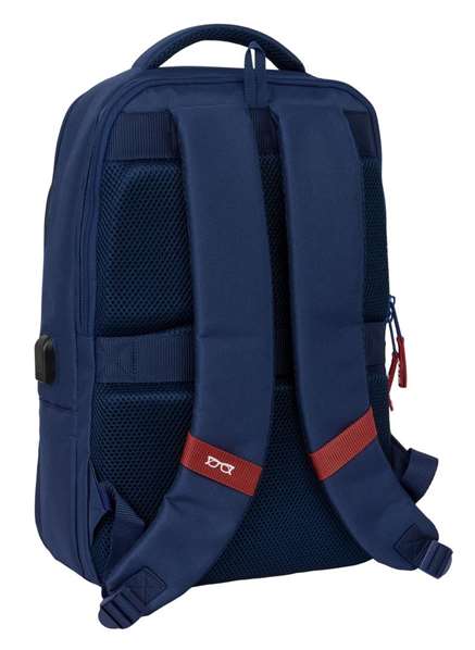 Safta Mochila Portatil 15,6" + Tablet + USB El Pulpo Negro 29x44x15 cm