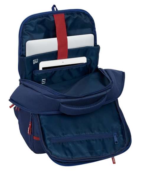 Safta Mochila Portatil 15,6" + Tablet + USB El Pulpo Negro 29x44x15 cm