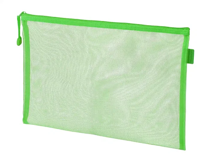 Liderpapel Bolsa Zipper Bag Poliester Transpirable Multiusos DIN A4 Verde Pastel