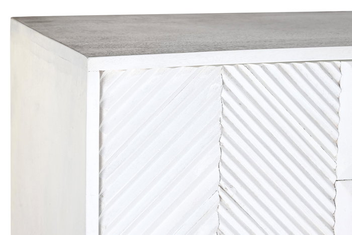 DKD Home Decor Aparador de Mango y Metal Blanco y Dorado DKD Home Decor Aparador de Mango y Metal Blanco y Dorado