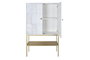 DKD Home Decor Aparador de Mango y Metal Blanco y Dorado