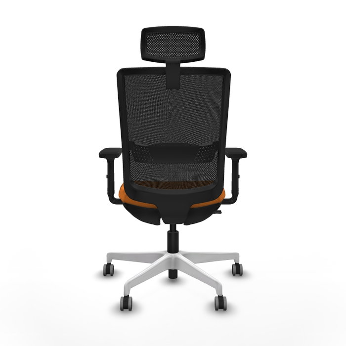 PIQUERAS Y CRESPO Silla de oficina Haches Naranja y Negro