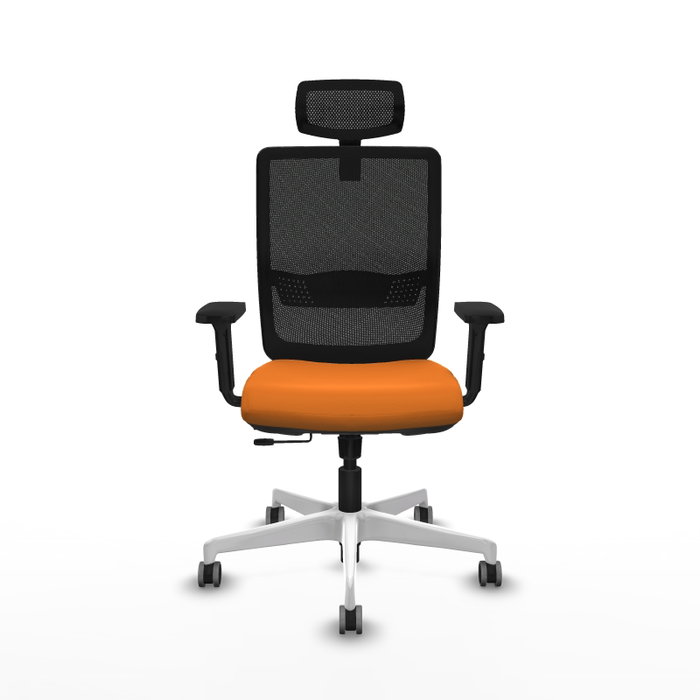 PIQUERAS Y CRESPO Silla de oficina Haches Naranja y Negro