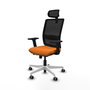 PIQUERAS Y CRESPO Silla de oficina Haches Naranja y Negro
