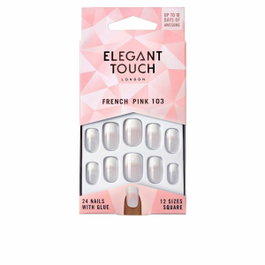 Elegant Touch Uñas Postizas French Pink Cuadradas #103-M