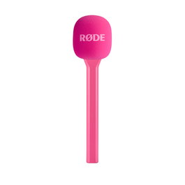 RODE Interview GO Pink Adaptador para Micrófono de Mano Compacto con Antiviento