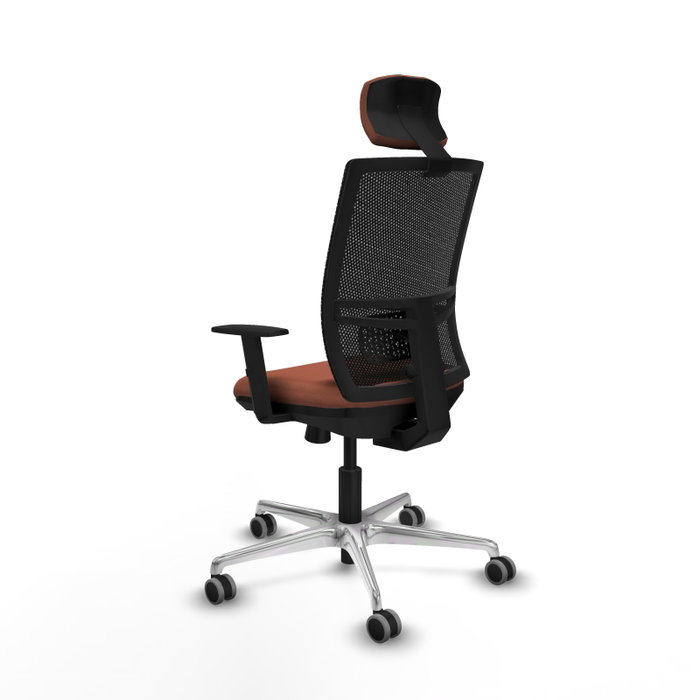 PIQUERAS Y CRESPO Silla de oficina Yunquera con mecanismo Sincro/Traslack Marrón y Negro PIQUERAS Y CRESPO Silla de oficina Yunquera con mecanismo Sincro/Traslack Marrón y Negro