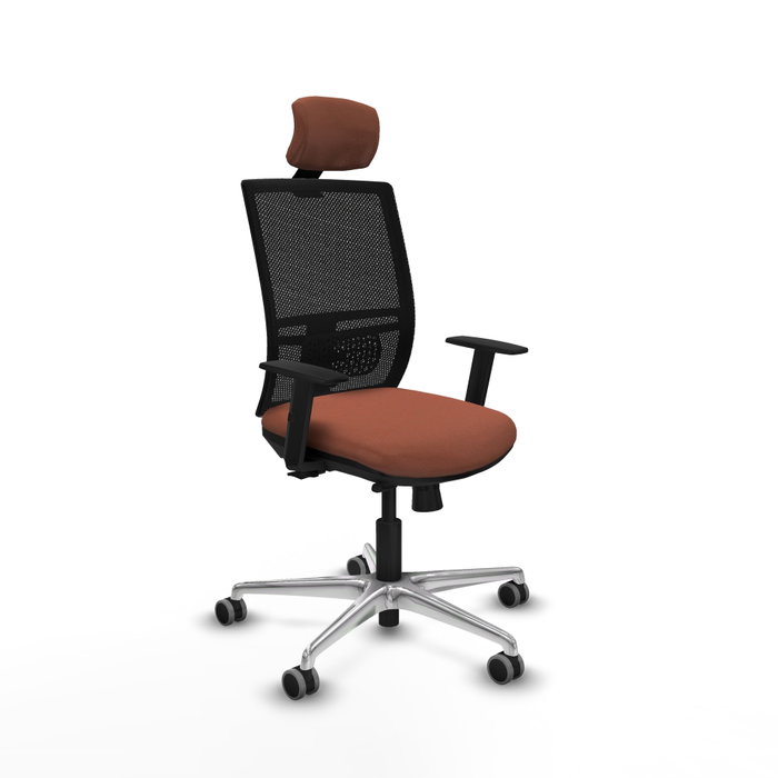 PIQUERAS Y CRESPO Silla de oficina Yunquera con mecanismo Sincro/Traslack Marrón y Negro PIQUERAS Y CRESPO Silla de oficina Yunquera con mecanismo Sincro/Traslack Marrón y Negro