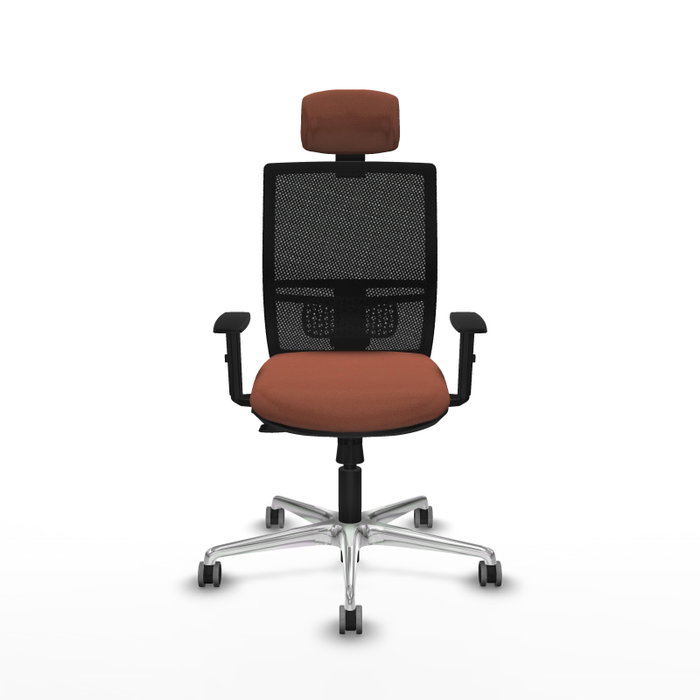 PIQUERAS Y CRESPO Silla de oficina Yunquera con mecanismo Sincro/Traslack Marrón y Negro PIQUERAS Y CRESPO Silla de oficina Yunquera con mecanismo Sincro/Traslack Marrón y Negro