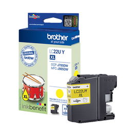 Brother Cartucho de Tinta Amarillo LC-22UY / LC22UY para Impresora