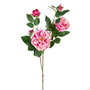Flor Rosas Rosa Artificial Decoración 30 X 20 X 80 cm (Set de 12)