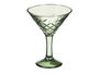 Vivalto Copa Troquelada Martini 220ml Verde 11.5x15x11.5cm (Set de 24)