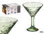 Vivalto Copa Troquelada Martini 220ml Verde 11.5x15x11.5cm (Set de 24)