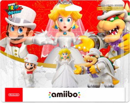 Nintendo Amiibo Super Mario Odyssey: Mario, Peach, Bowser (Pack 3 Figuras)