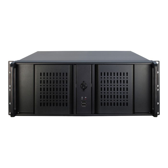 Inter-Tech 4U-IPC 4098-S Estante Servidor Negro ATX micro ATX Mini-ITX Acero 4U
