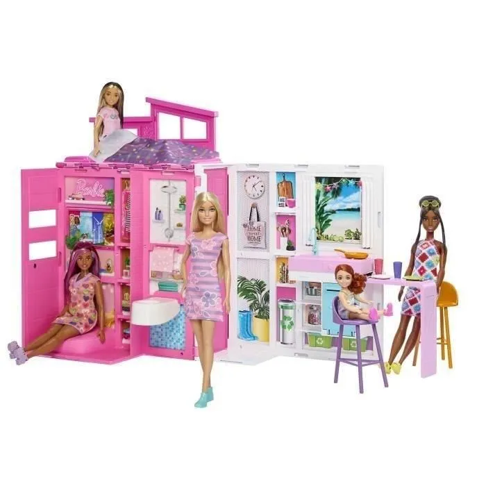 Mattel Barbie 65 Aniversario Apartamento de 4 Estancias con Muñeca