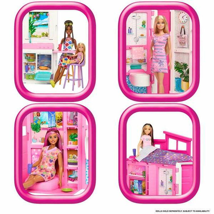 Mattel Barbie 65 Aniversario Apartamento de 4 Estancias con Muñeca
