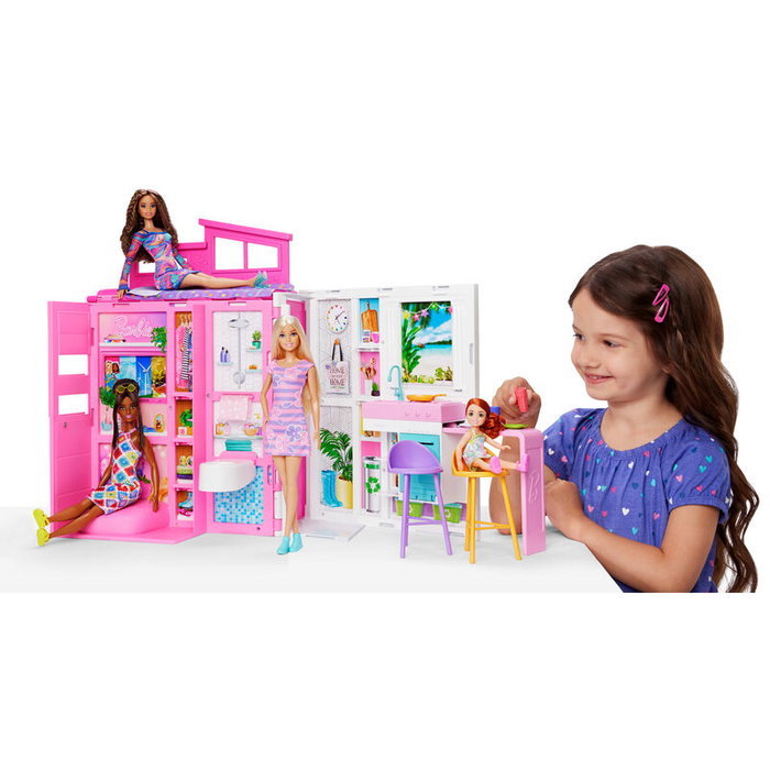 Mattel Barbie 65 Aniversario Apartamento de 4 Estancias con Muñeca