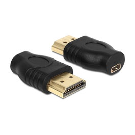 DeLOCK Adaptador HDMI-A Macho a micro HDMI-D Hembra 65507