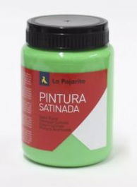 La Pajarita Pintura Témpera Escolar Satinada Verde Cesped Bote 35 mL L-38