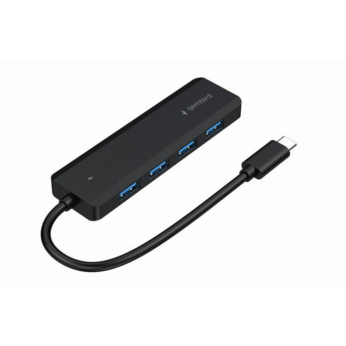 Gembird Hub 4 puertos USB 3.2 Gen 1 Tipo C Negro UHB-CM-U3P4P-01 Gembird Hub 4 puertos USB 3.2 Gen 1 Tipo C Negro UHB-CM-U3P4P-01