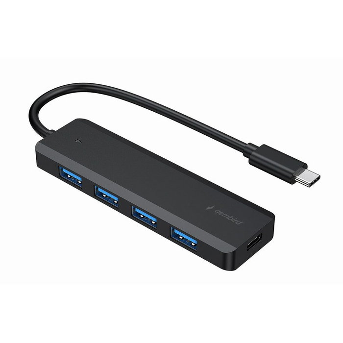 Gembird Hub 4 puertos USB 3.2 Gen 1 Tipo C Negro UHB-CM-U3P4P-01 Gembird Hub 4 puertos USB 3.2 Gen 1 Tipo C Negro UHB-CM-U3P4P-01