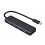 Gembird Hub 4 puertos USB 3.2 Gen 1 Tipo C Negro UHB-CM-U3P4P-01
