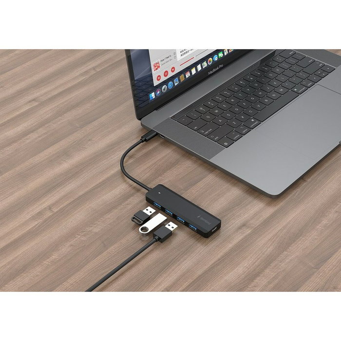 Gembird Hub 4 puertos USB 3.2 Gen 1 Tipo C Negro UHB-CM-U3P4P-01 Gembird Hub 4 puertos USB 3.2 Gen 1 Tipo C Negro UHB-CM-U3P4P-01