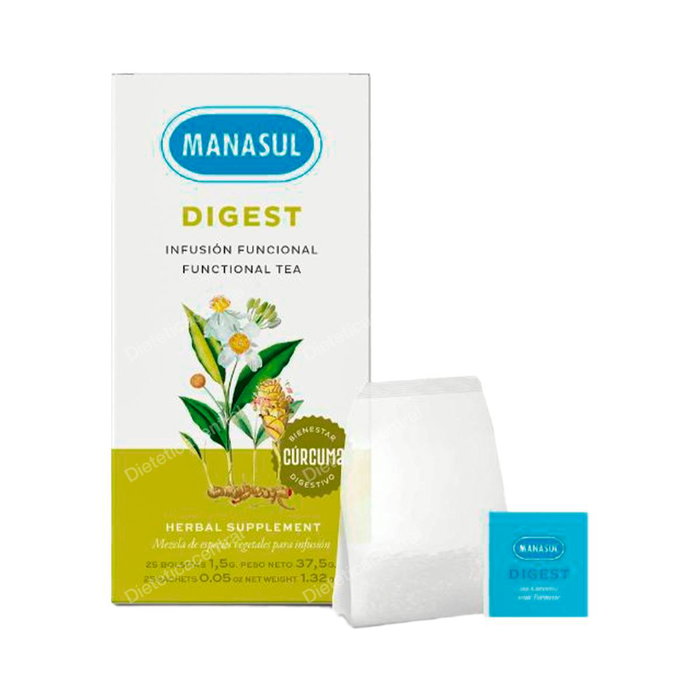 MANASUL Manasul Digest C/ Curcuma 25 Bolsitas MANASUL Manasul Digest C/ Curcuma 25 Bolsitas