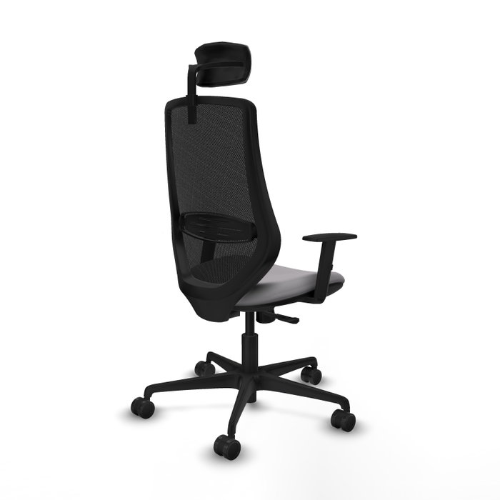 PIQUERAS Y CRESPO Silla de oficina Mardos con mecanismo Sincro, Gris y Negro