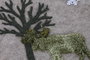 DKD Home Decor Base para Árbol de Navidad Verde y Beige 105x0,5x105 cm