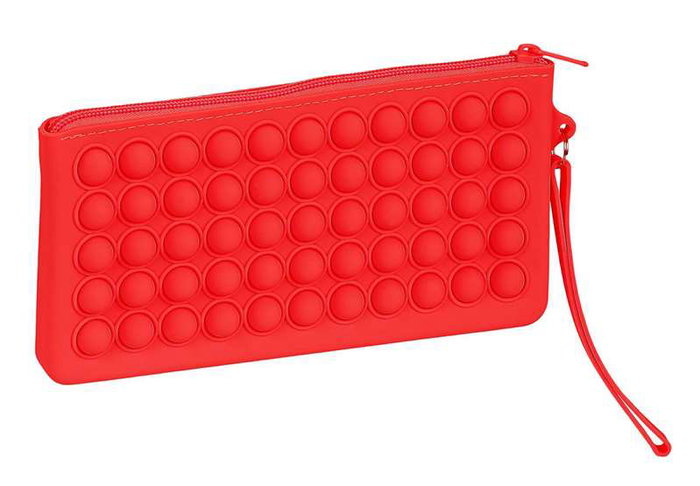 Safta Set 12 Portavasos Silicona Rojo Pop It 22,7x23x22,7cm Modelos Surtidos