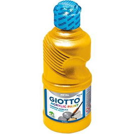 Giotto Témpera Acrílica Oro Botella 250 mL Pintura Artística para Escuela y Hogar