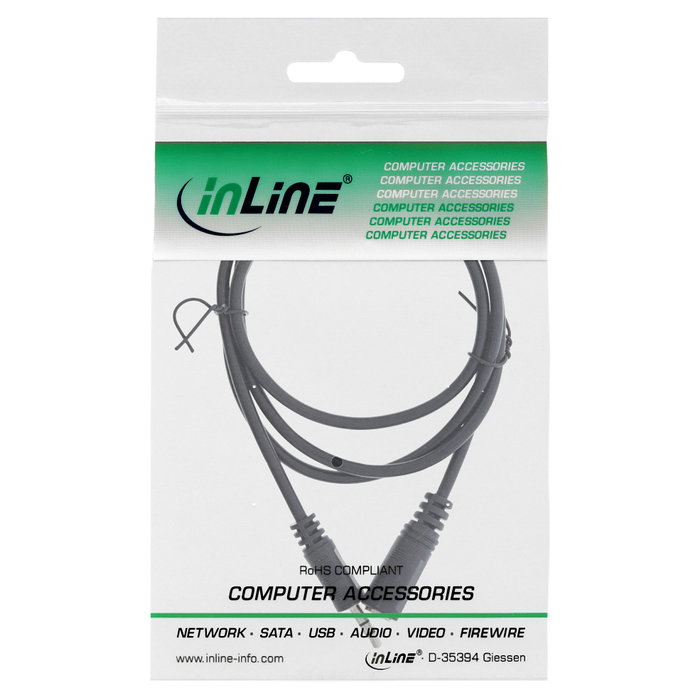 InLine Extensión de jack Klinke 3,5 mm Estéreo - 5m InLine Extensión de jack Klinke 3,5 mm Estéreo - 5m