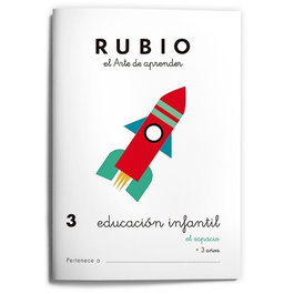 RUBIO Cuaderno A5 Educación Infantil Nº 3 - El Espacio (+3 años)
