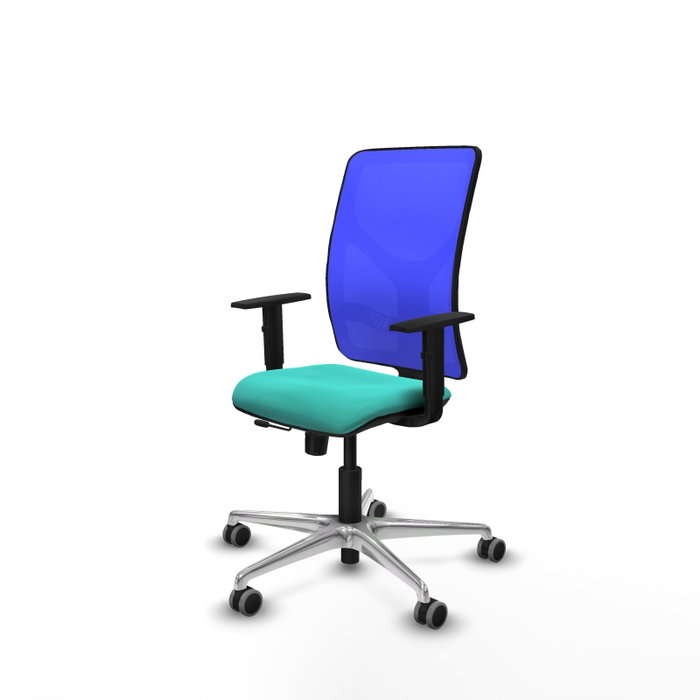 PIQUERAS Y CRESPO Silla de oficina Motilla con mecanismo Sincro/Traslack, Turquesa y Azul PIQUERAS Y CRESPO Silla de oficina Motilla con mecanismo Sincro/Traslack, Turquesa y Azul