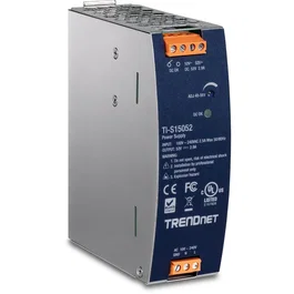 Trendnet Fuente de Alimentación TI-S15052 150W, 52V DC, 2.89A, para Carril DIN con Protección Sobrecarga/Cortocircuito/Sobretensión, UL 508, Rango 90-264V AC