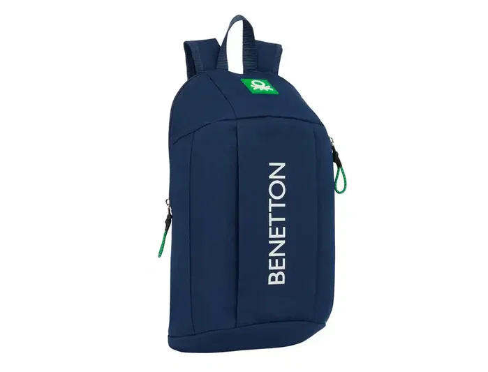 Safta Mini Mochila Cremallera Vertical Benetton Green Safta Mini Mochila Cremallera Vertical Benetton Green