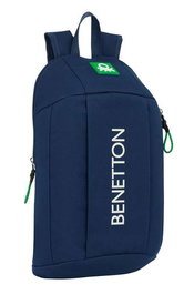 Mochila Casual Benetton Green Azul marino 22 x 39 x 10 cm